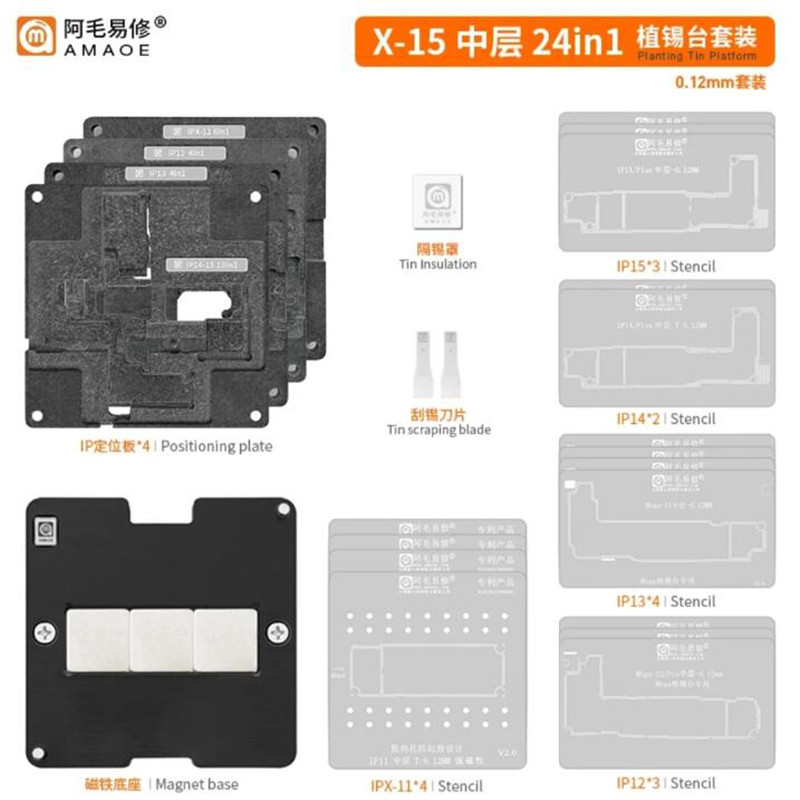 amaoe bga platform ipx 15 24in1 P371015 3174L