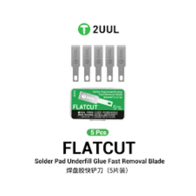 2UUL FLACUT Solder Pad Underfill Glue Fast Removal Blade 5 Pcs