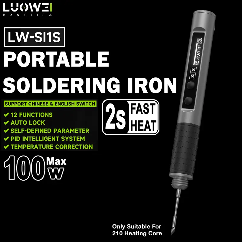 LUOWE LW SI1S PORTABLE SOLDERING IRON 2s FAST HEAT Only Suitable For 210 Heating Core