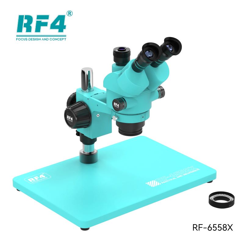 RF4 RF 6558X Trinocular Stereo Microscope