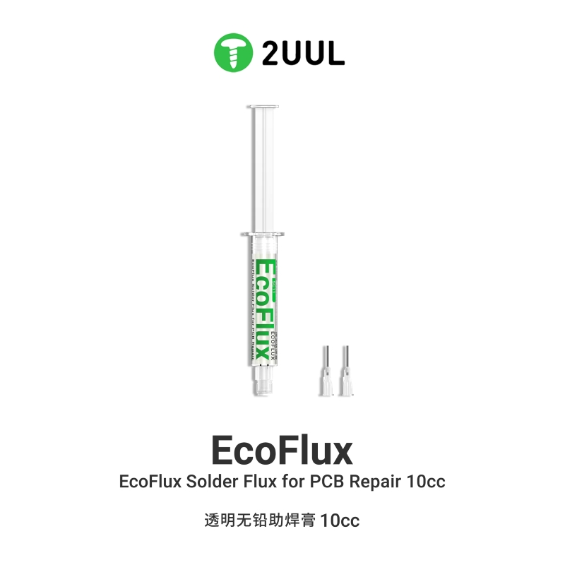 2UUL ECOFLUX SOLDER FLUX FOR PCB REPAIR 10CC