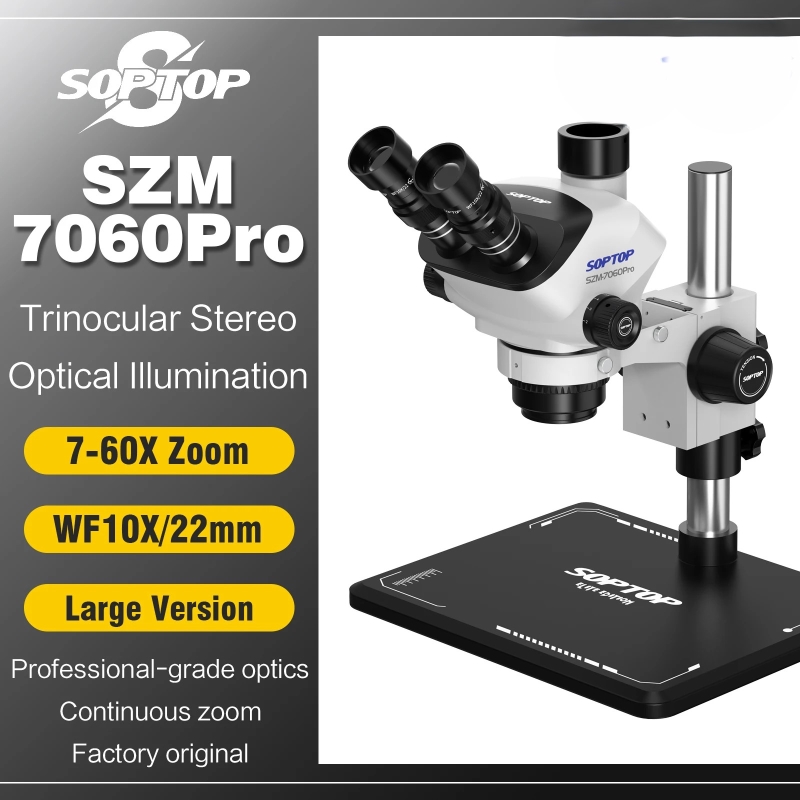 SOPTOP SZM-7060Pro-S Trinocular Stereo Microscope