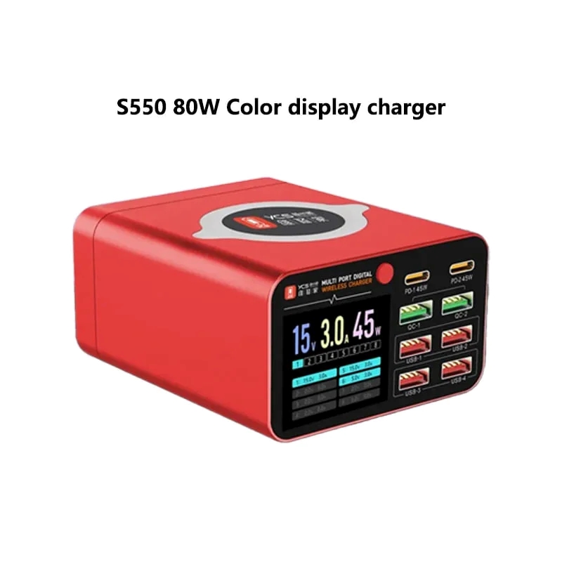 YCS S550 PDx2QCx2USBx4 Multi Device Fast Charger