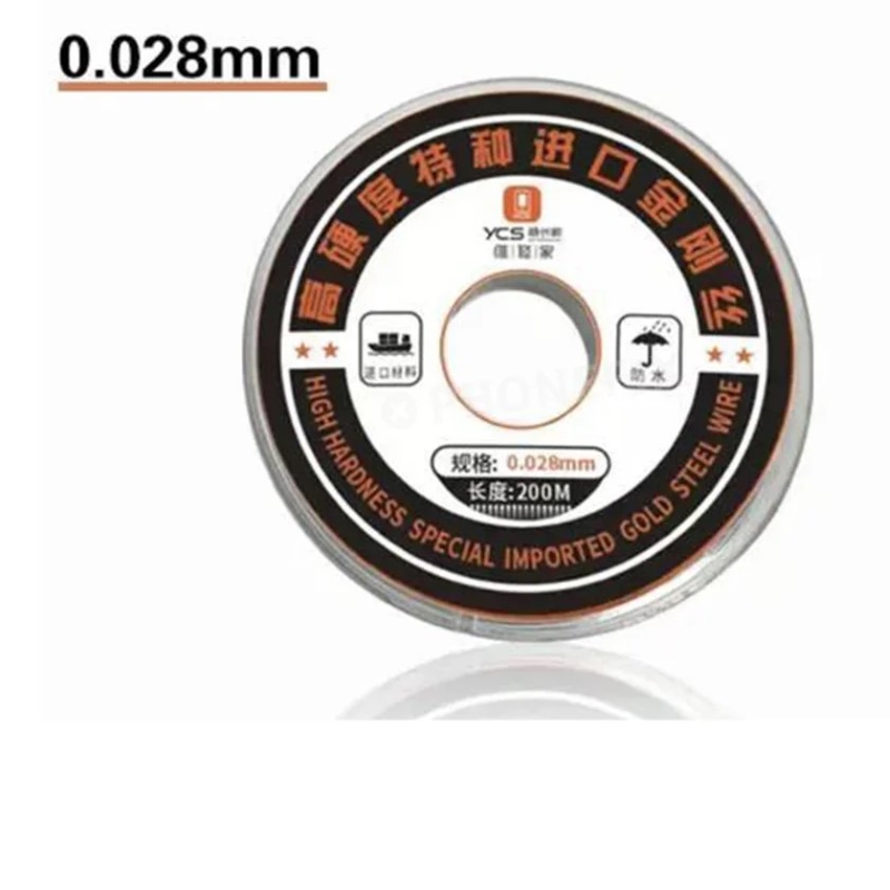 YCS HIGH HARDNESS SPECIAL IMPORTED GOLD STEEL WIRE 0.028mm