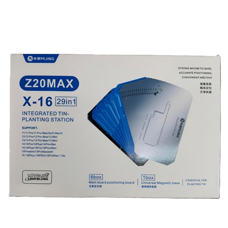 Mijing Z20 Max 29 In 1 Fixture For iPhone X To 16 Pro Max Motherboard Repair 1