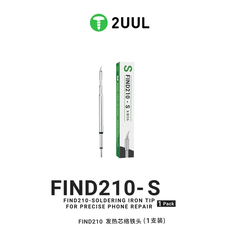 2UUL FIND210 SOLDERING IRON TIP FOR PRECISE PHONE REPAIR FD14 FIND210