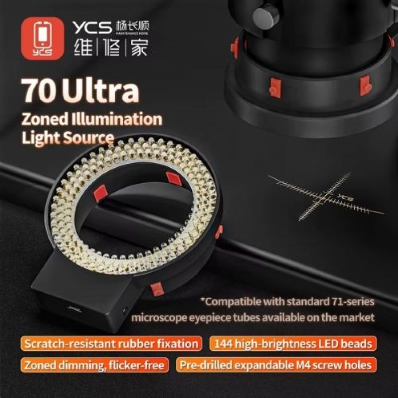 YCS 70 Ultra Zoned Light Source with 144 LED Microscope illuminator 71 series Dedicated for Microscope 3 Types of light Source Zoning Modes